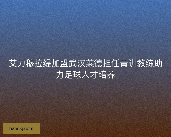 艾力穆拉缇加盟武汉莱德担任青训教练助力足球人才培养 艾力穆拉缇加盟武汉莱德担任青训教练助力足球人才培养